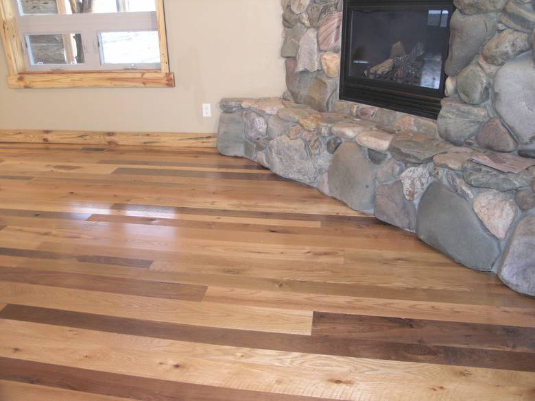 Mixed Hardwood and Softwood Floor